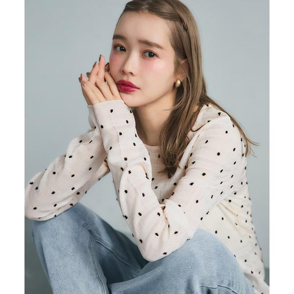 tシャツ シアードットトップス レディース の商品画像