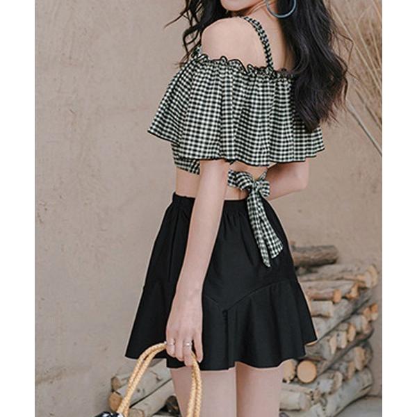 水着 水着レディース ビキニスカート3点セット レディース の商品画像