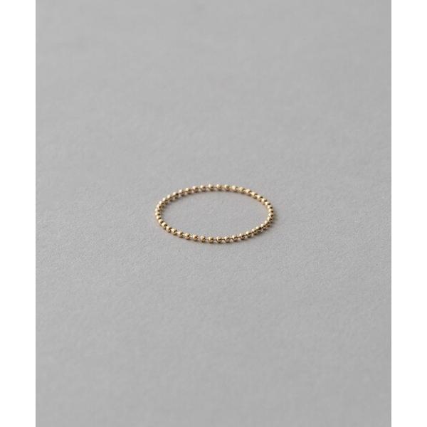 指輪 リング 「レイヤード」 K10YG ボールチェーン リング レディース の商品画像
