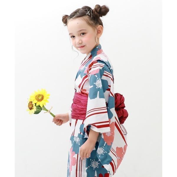 甚平 浴衣 着付けかんたん 兵児帯付き浴衣 キッズ 子供 女の子