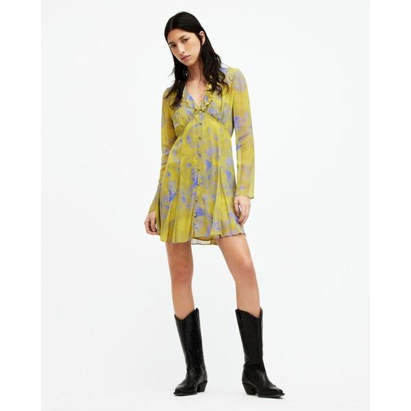 パーティードレス ワンピース LINI INSPIRAL V-NECK FRILL MINI DRESS | LINI インスピラル Vネック フリル ミニ ドレス・ワンピース