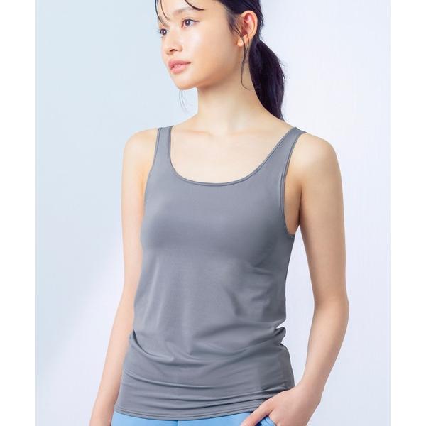 インナーシャツ 肌着 「シンクロブラトップ 吸汗速乾タイプ」カップ付きタンクトップ レディース の商品画像