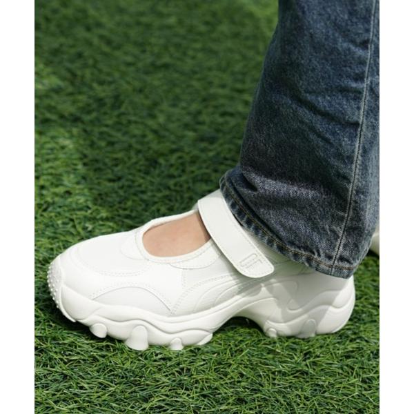 「PUMA」 ローカットスニーカー 22.5cm ブラック×ホワイト レディース