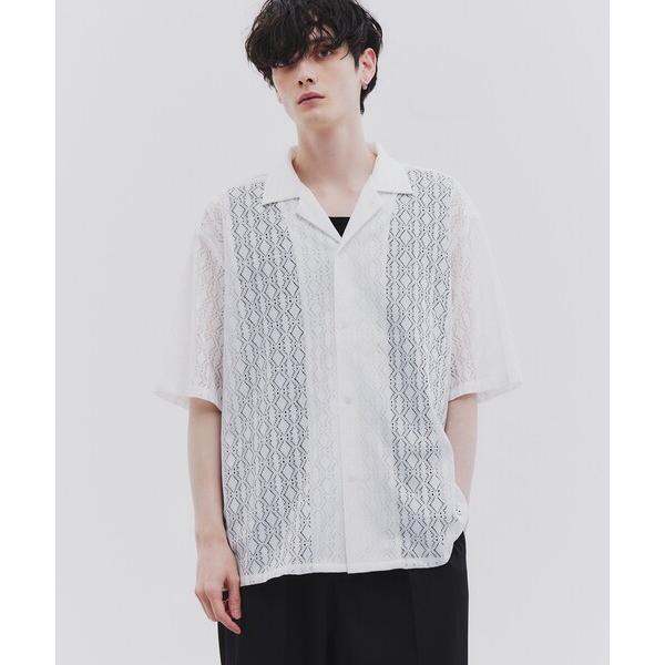 シャツ ブラウス アソートレースデザインシャツ メンズ