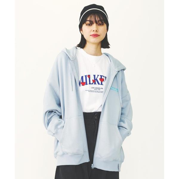 BAR LOGO ZIP UP HOODIE MILKFED.