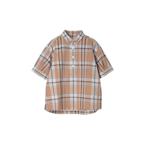 シャツ ブラウス 綿麻マドラスチェックチェックシャツ レディース