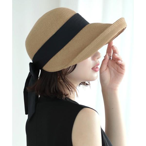 帽子 ハット 2way麦わら帽子 レディース の商品画像