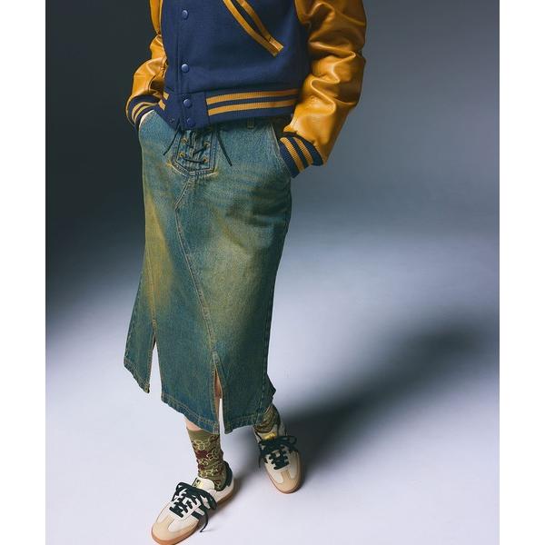 デニムスカート LACE UP DENIM SKIRT