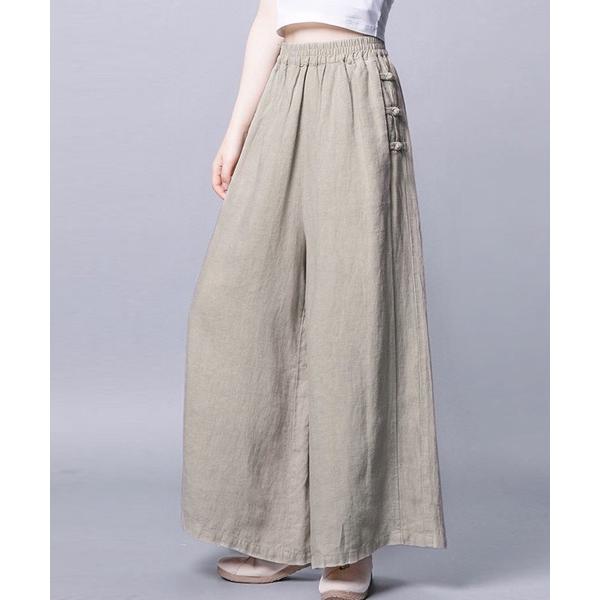 ワイドパンツ カーゴパンツ 綿麻風ワイドパンツレディースリネンパンツ レディース