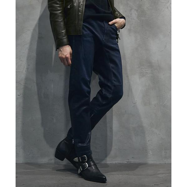 ジーンズ 40周年オリジナルバンダナ付き バイカーコーティング デニムパンツ メンズ