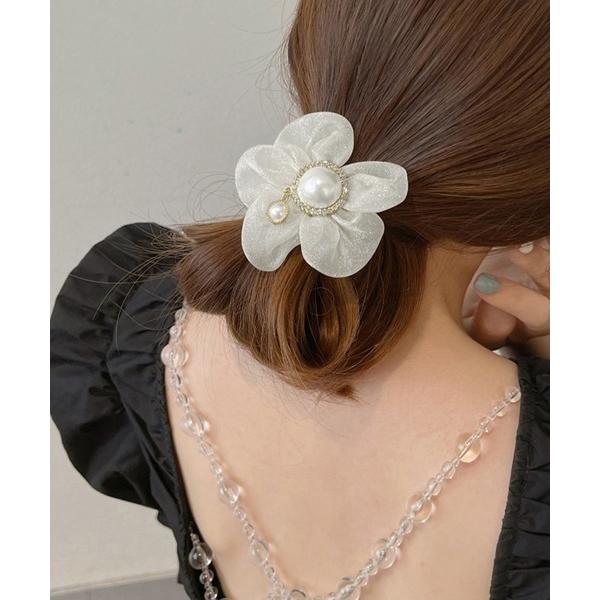 シュシュ レディースお花ヘアアクセサリー
