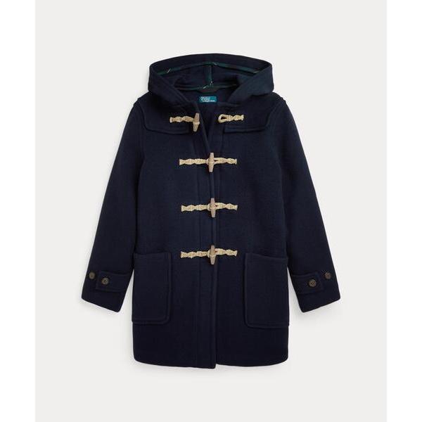 美品】ポロラルフローレン ダッフルコート ネイビー ウール 160｜Yahoo