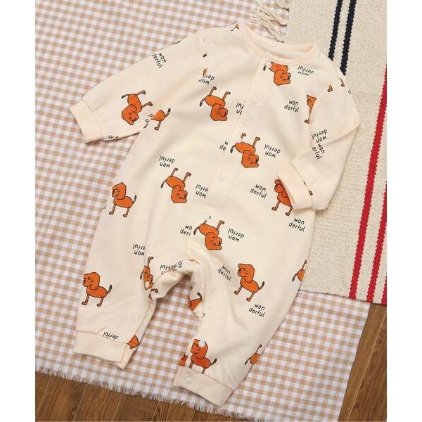 ベビー服 ロンパース 総柄カバーオール マイファーストブリーズ