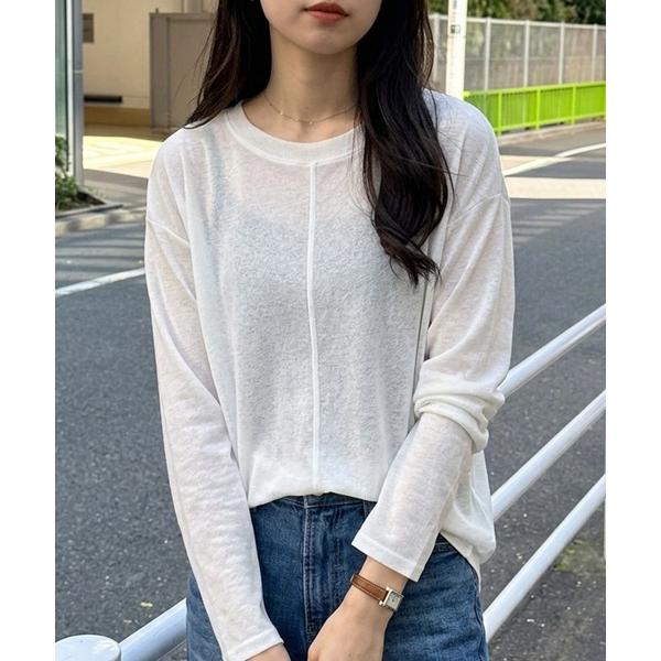 tシャツ 「新色追加/カラー＆ボーダー」トレンドのレイヤードコーデに使える♪着回し自在！スラブシアーインナートップス レディース（Yahoo!・ZOZOTOWN Yahoo!店）