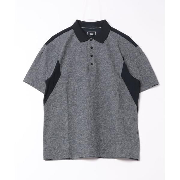 ポロシャツ 「PGG」 TEXBRID 梨地半袖ポロシャツ 「杢グレー」 (MENS) メンズ