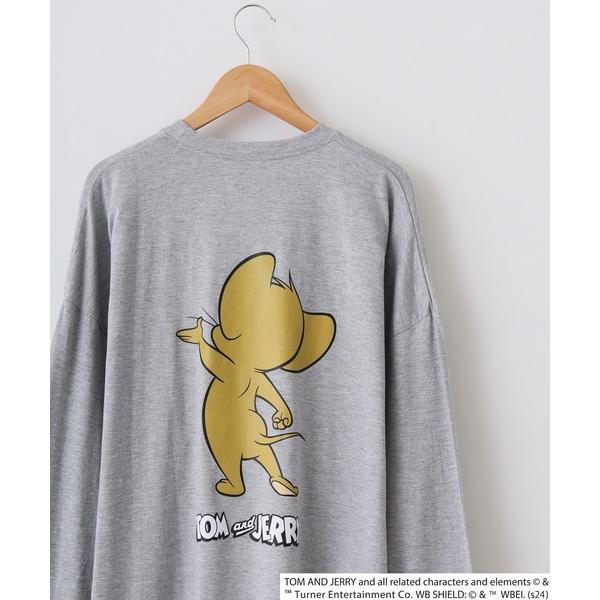 スマホショルダー tシャツ Tom and Jerry Wide sleeve long-T / トムとジェリー オーバーサイズ ロングスリーブTシャツ unisex メンズ レディース