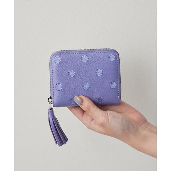 財布 「お札が折れない！本革」ペルケperche/別注ドット柄/ミニ/ジャバラ折り財布 レディース の商品画像