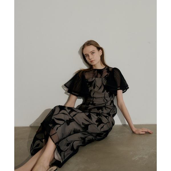 ドレス Circurar sleeve flower dress の商品画像