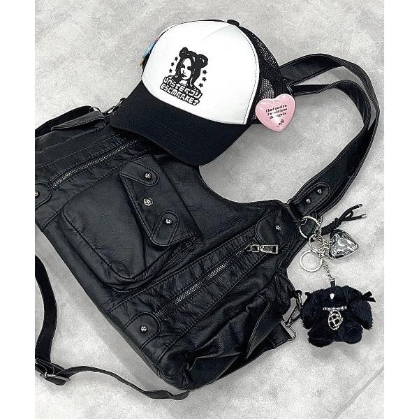 ショルダーバッグ 「nmtc+」2way coating pocket shoulder bag / 「エヌエムティーシープラス」ツーウェイコーティングポケットショルダーバッグ「着用動…