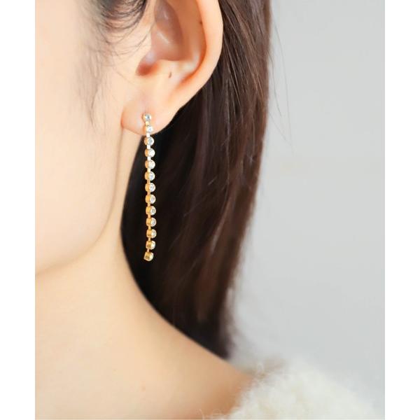 ピアス ラインストーンピアス レディース