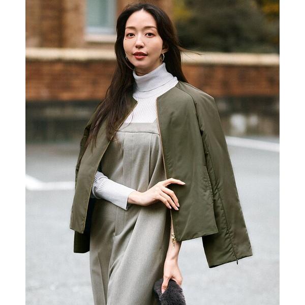 ダウン ダウンジャケット 「23区×Oggiコラボ/撥水加工」 中綿 パディングタフタ ジャケット レディース