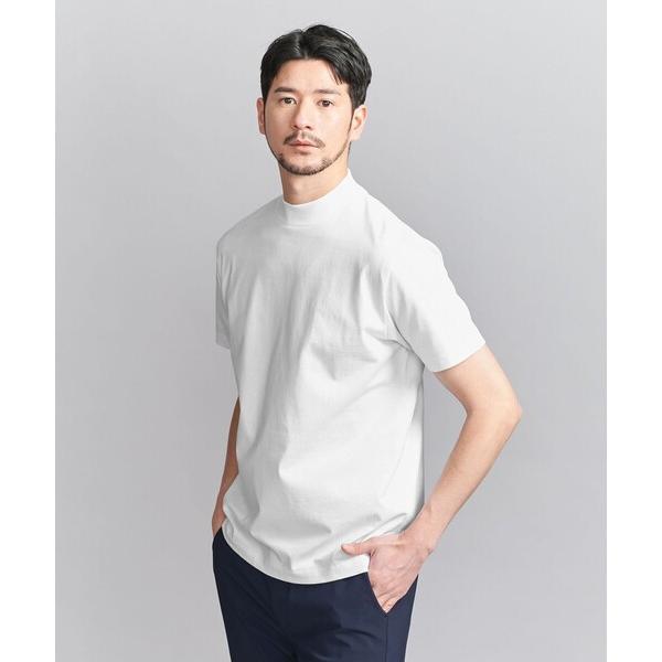 tシャツ 「WEB限定 WARDROBE SMART」クリア  ガスコットン モックネック カットソー「抗菌・防臭」 メンズ の商品画像