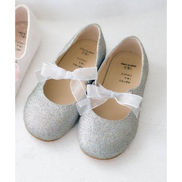 バレエシューズ リボンストラップパンプス キッズ 子供 女の子 の商品画像