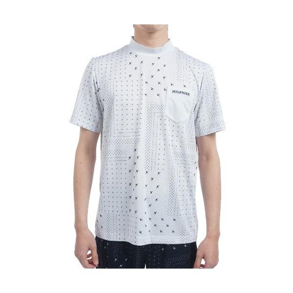 バンダナプリント 半袖モックネック メンズ の商品画像