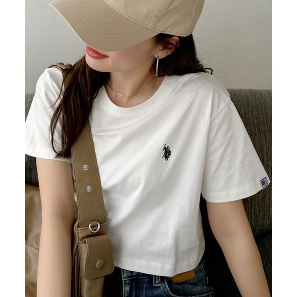 tシャツ Ada.別注 // U.S. POLO ASSN クロップド ベーシック Tシャツ レディース（Yahoo!・ZOZOTOWN Yahoo!店）