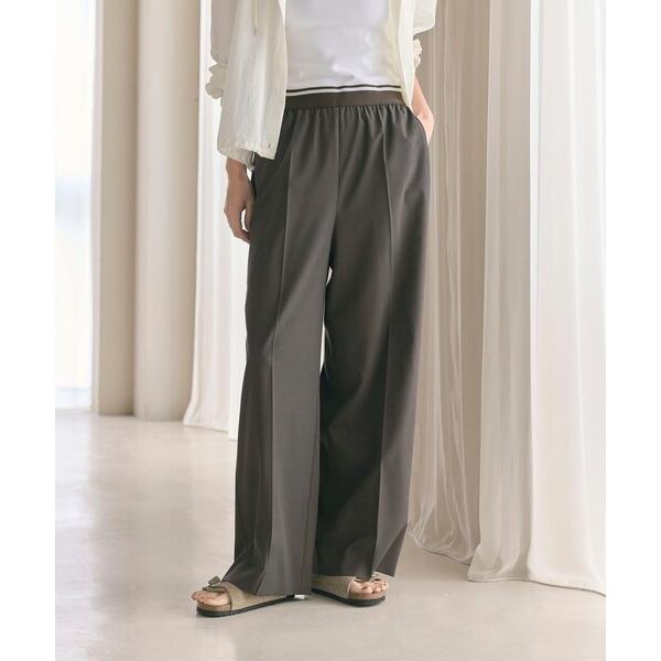 パンツ ラインゴム ワイドパンツ -ウォッシャブル- レディース の商品画像