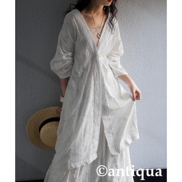 カーディガン レースロングカーディガン レディース の商品画像