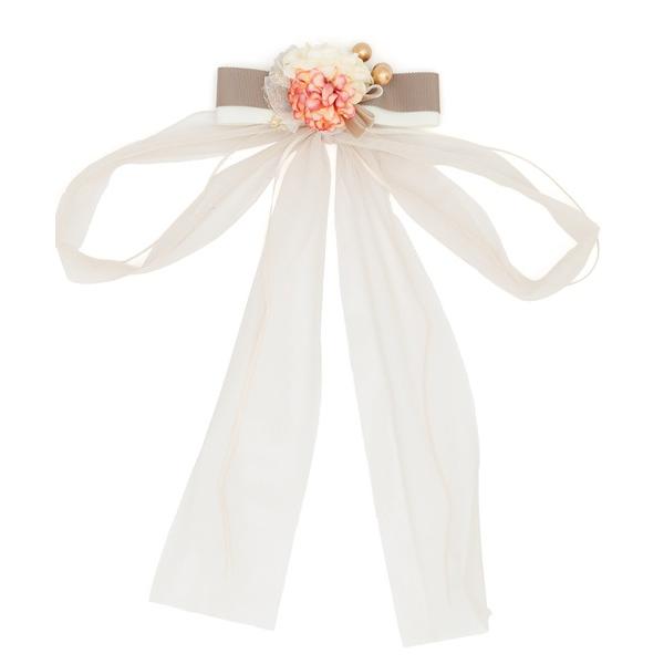 ロングチュールリボン　髪飾り レディース の商品画像