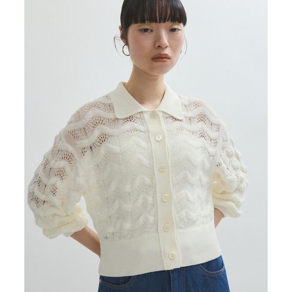 カーディガン レースニットカーディガン レディース の商品画像