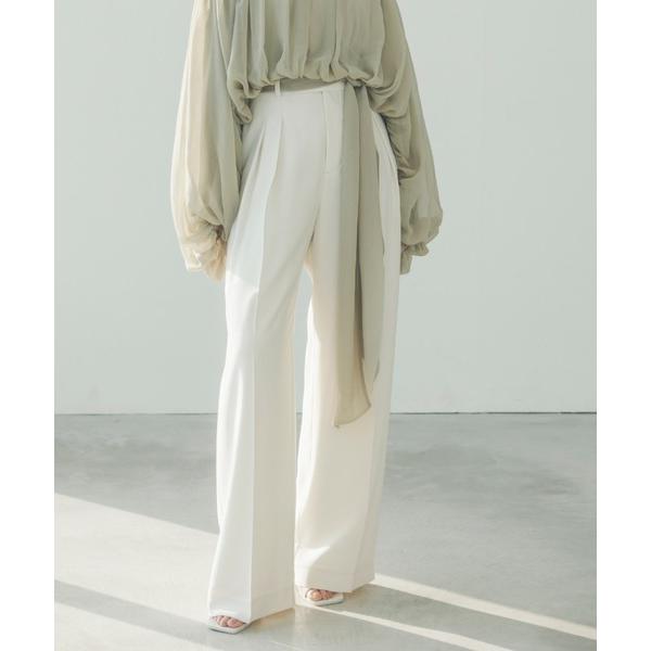 パンツ ツータックワイドパンツ レディース の商品画像