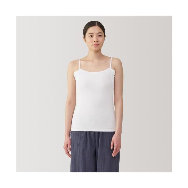 インナーシャツ 肌着 婦人　さらっと綿汗取りパッド付きキャミソール レディース の商品画像