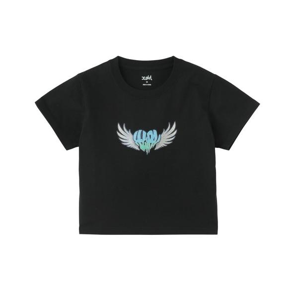 tシャツ HEART WING SHINY LOGO S/S CROPPED TEE レディース の商品画像