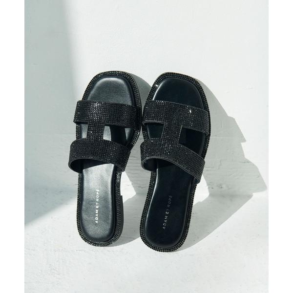 サンダル 「39サイズ追加」Iストラップラインストーンサンダル レディース の商品画像