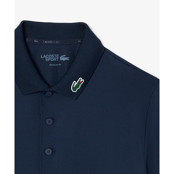 ポロシャツ カラーワニロゴパッチゴルフポロシャツ メンズ レディース の商品画像