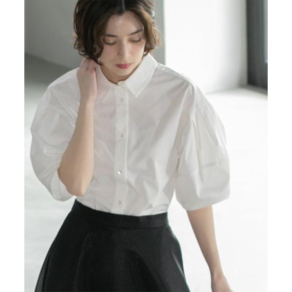 ブラウス シャツ 「美人百花掲載」ランタンスリーブシャツ「洗濯機洗い可」 レディース の商品画像