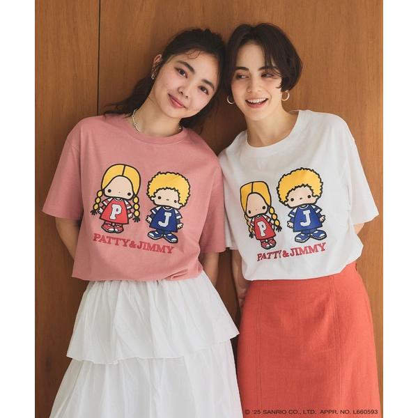 tシャツ 「sanrio characters」パティ＆ジミープリント半袖Ｔシャツ「サンリオキャラクターズ」 レディース の商品画像