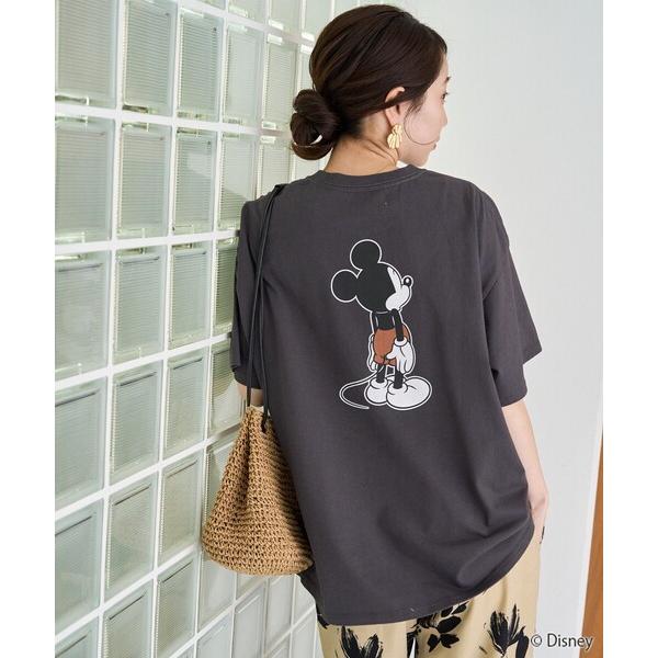 tシャツ 限定展開/別注/Mickey Mouse/ミッキーマウス/前後 プリント 半袖 Tシャツ レディース の商品画像