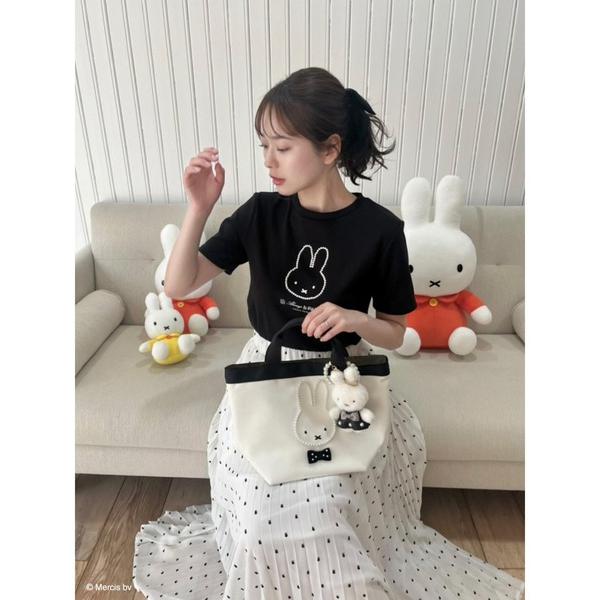 tシャツ miffy パールトリミングTシャツ レディース