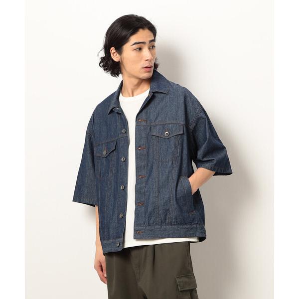 デニムジャケット gジャン ライトオンスデニム半袖Ｇジャン メンズ レディース