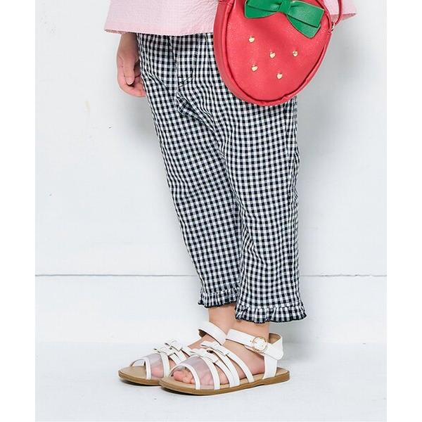 パンツ 「ジュニア対応」ハートポケットクロップドきゅんパンツ キッズ 子供服 女の子 の商品画像
