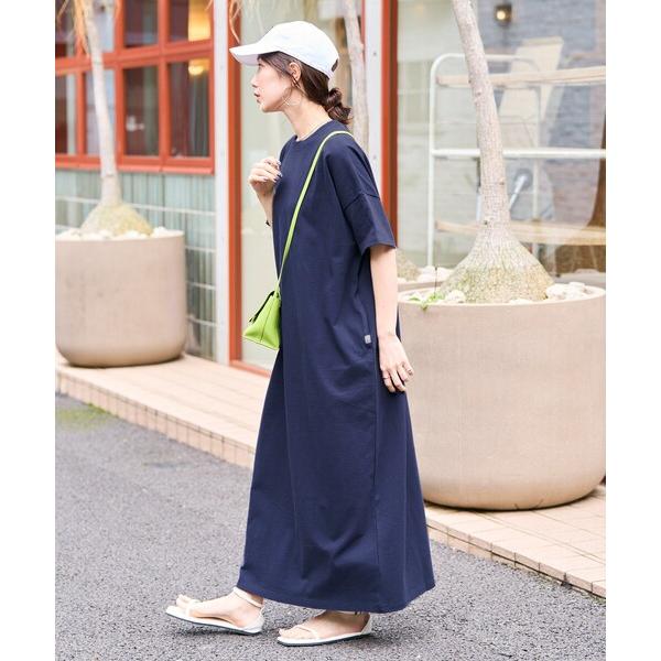 ワンピース 限定展開　USAコットンビッグシルエットTシャツワンピース の商品画像