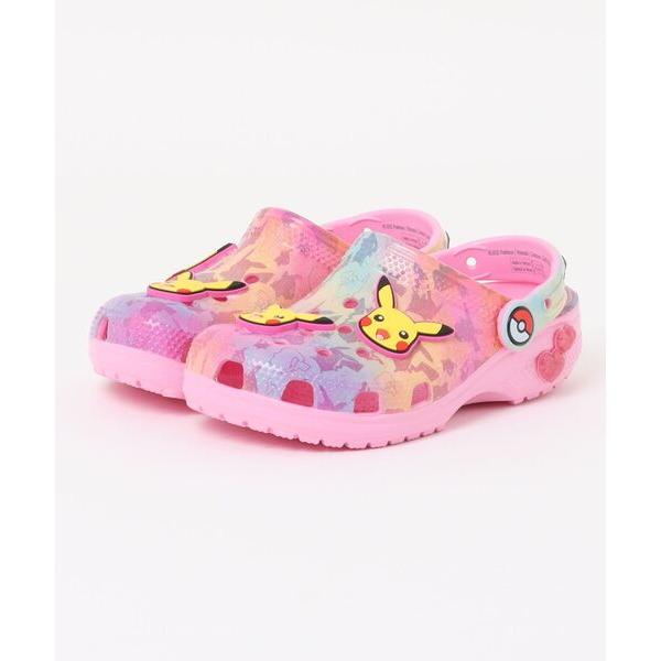 クロックス サンダル クロックス キッズ 「ピカチュウ」 ピンク クラシック クロッグ / crocs Kids’ Pikachu Pink Classic Clog キッズ 子供 男の子 女の子