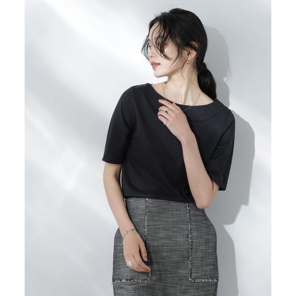 tシャツ Anti Soaked(R) 汗染み防止ボートネックTシャツ レディース の商品画像