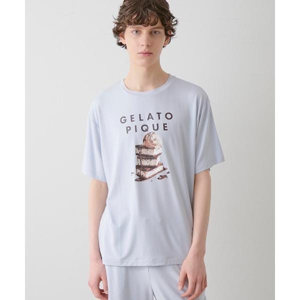 パジャマ 「HOMME」「接触冷感」COOLレーヨンデザートロゴTシャツ メンズ の商品画像