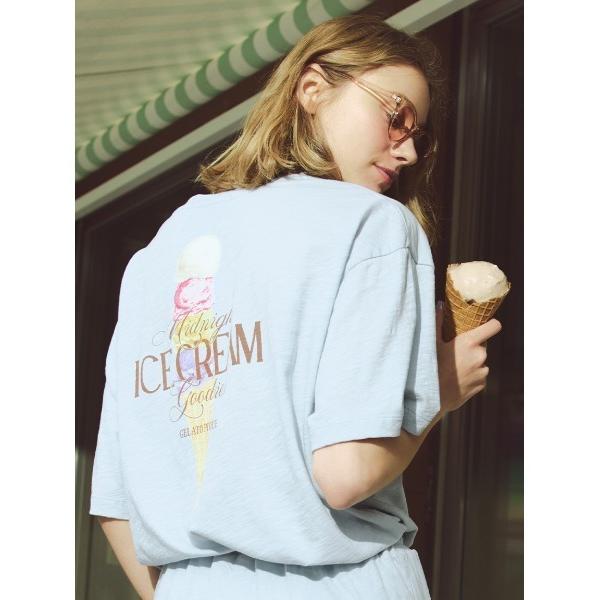 パジャマ ルームウェア 「COOL COLLECTION」「接触冷感」ICEワンポイントビッグTシャツ レディース の商品画像