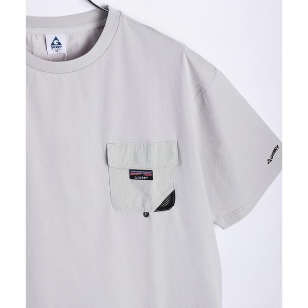 tシャツ GERRY ナイロンポケット付 半袖Tシャツ 接触冷感 メンズ レディース